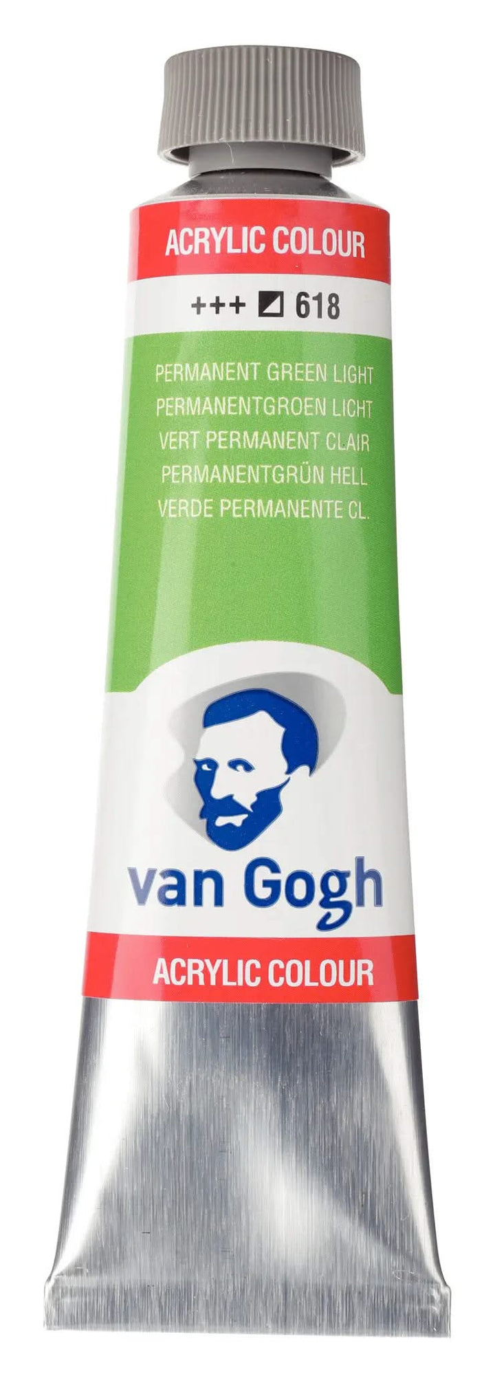 Van Gogh Acrylfarbe Tube 40 ml Permanentgrün Hell 618 - Kidis Art