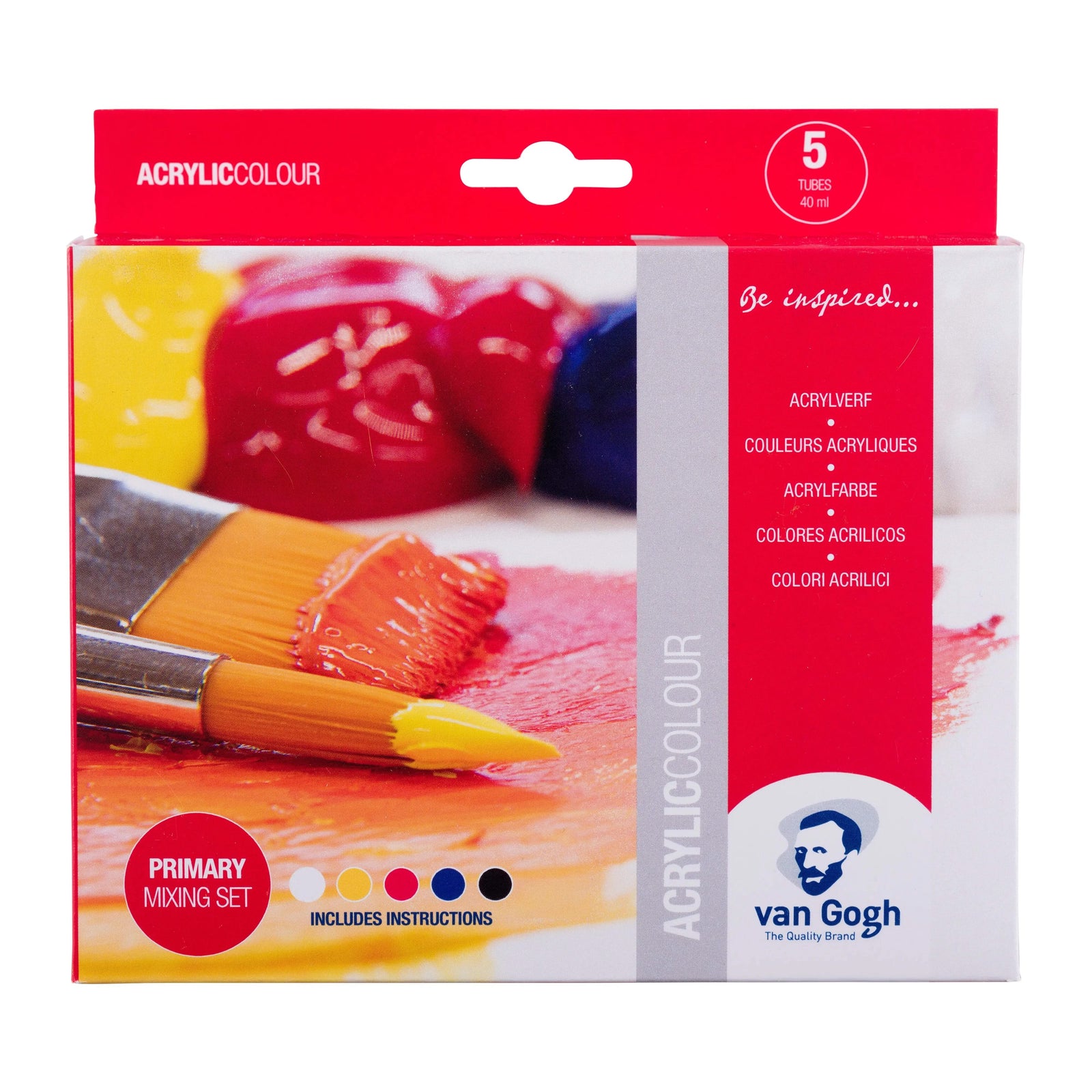 Van Gogh Acrylfarben Primärfarben-Mischset | 5 x 40 ml - Kidis Art