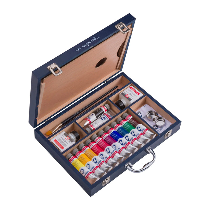 Van Gogh Acrylfarben-Starterbox XL | 12 x 40 ml + Zubehör - Kidis Art