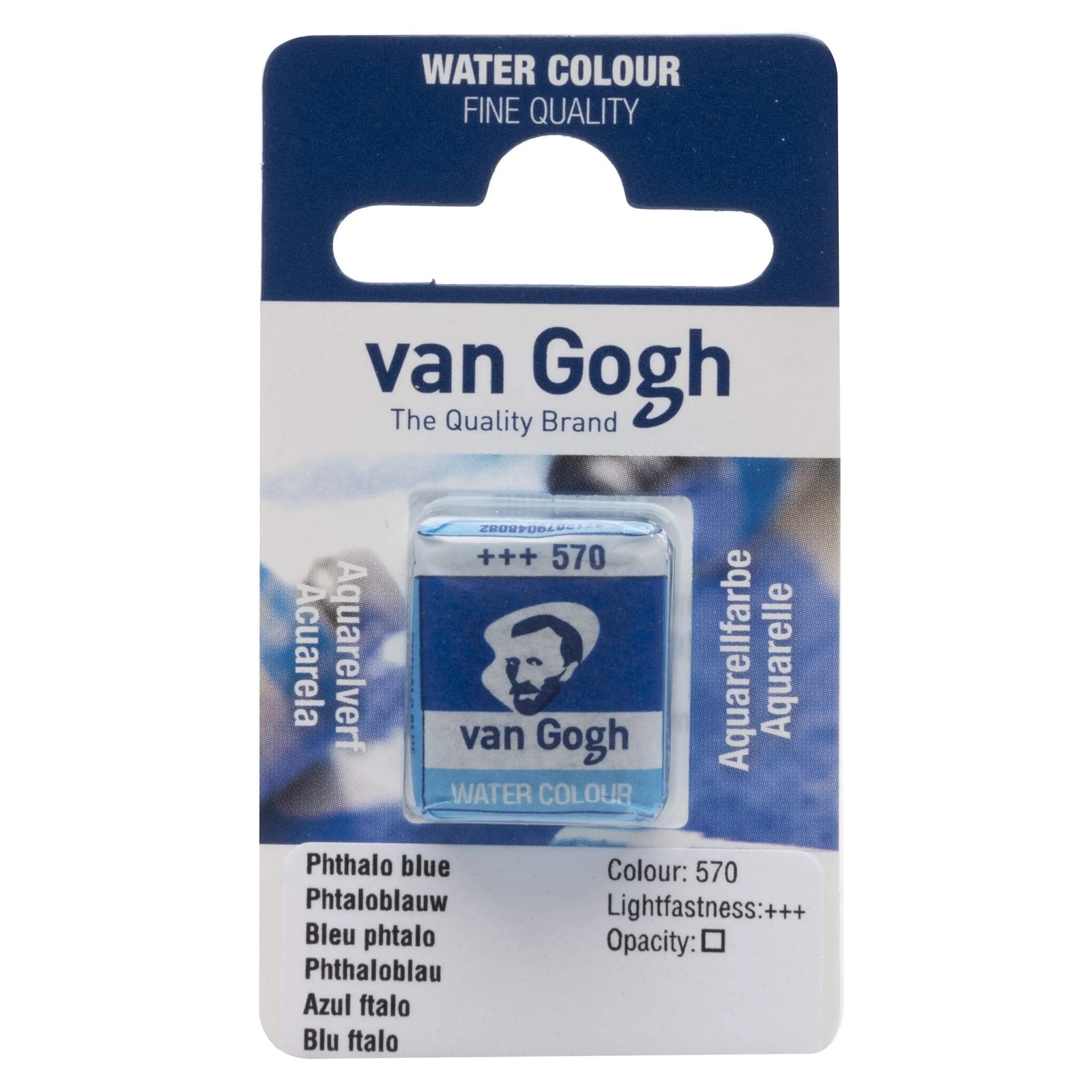 Van Gogh Aquarellfarbe Näpfchen Phthaloblau (Primär) 570 - Kidis Art