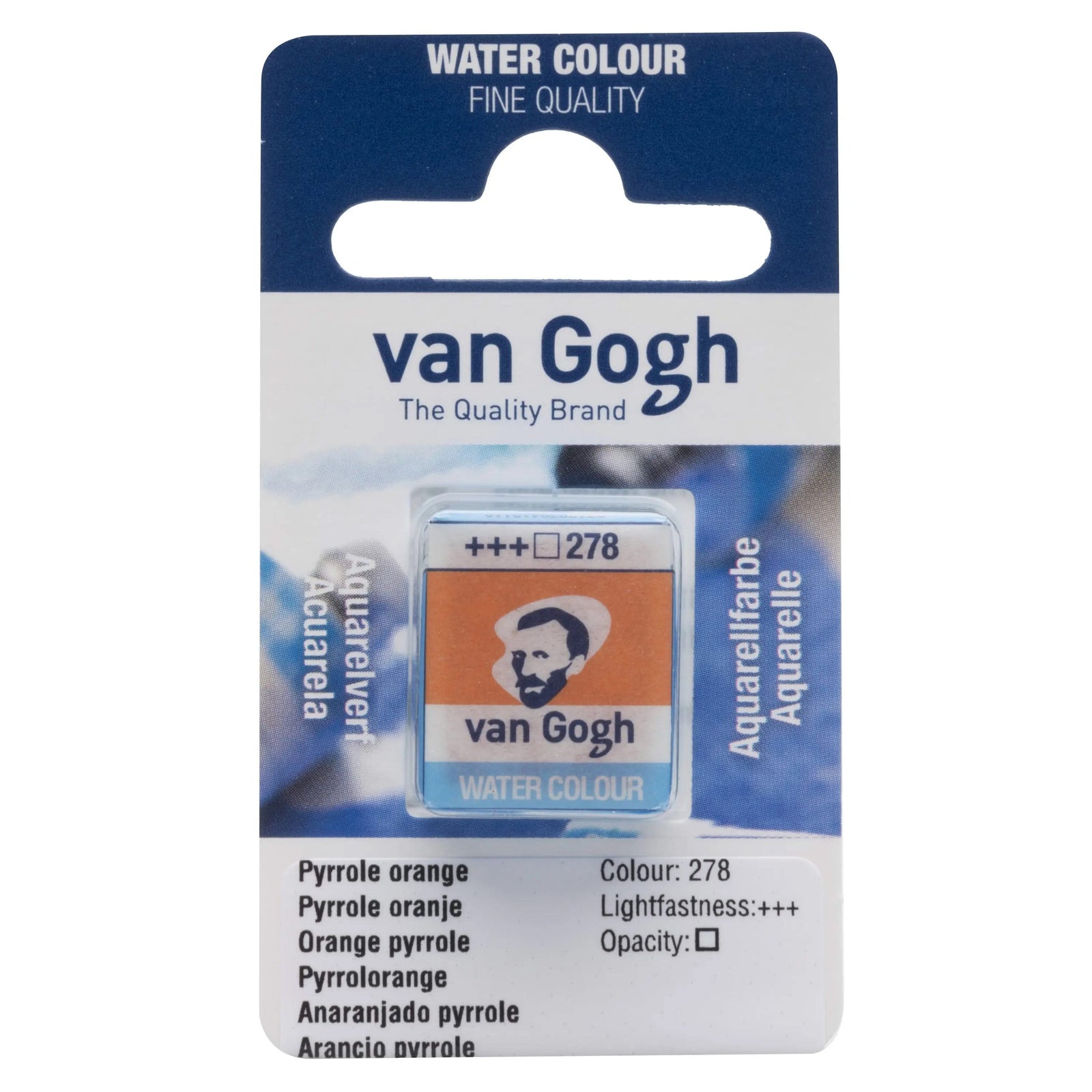 Van Gogh Aquarellfarbe Näpfchen Pyrrolorange 278 - Kidis Art