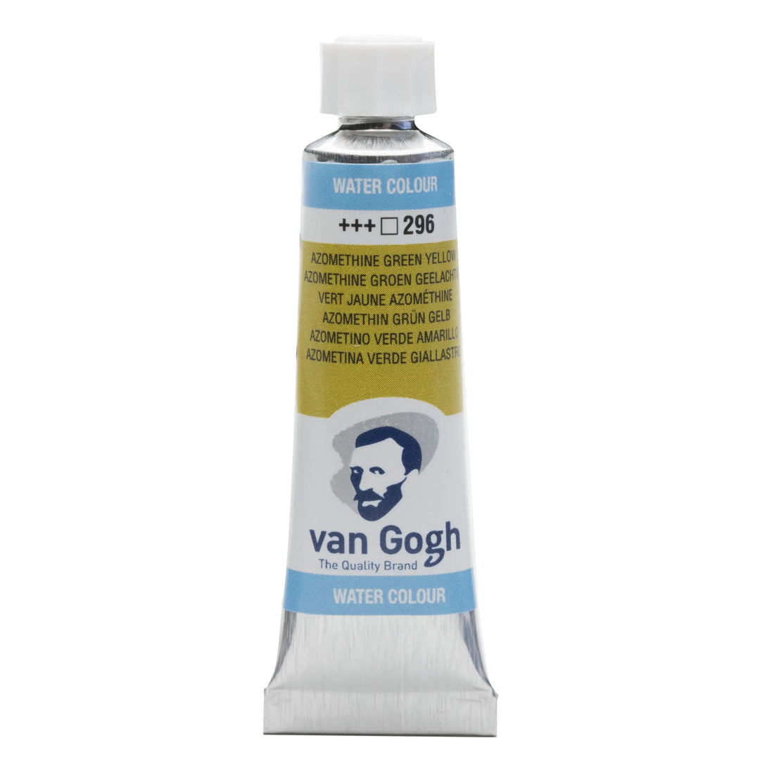 Van Gogh Aquarellfarbe Tube 10 ml Azomethin Grün Gelb 296 - Kidis Art