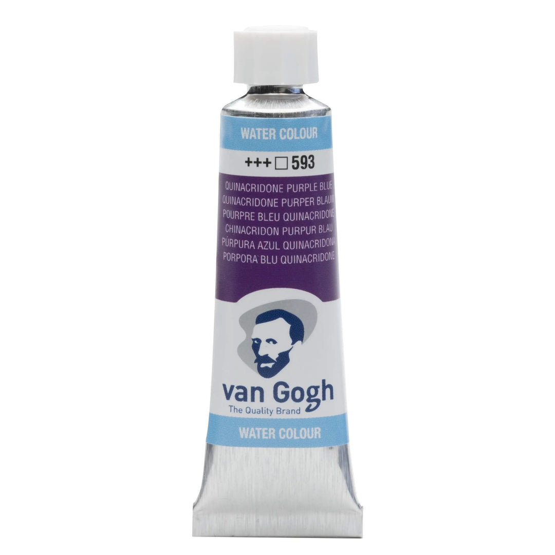 Van Gogh Aquarellfarbe Tube 10 ml Chinacridonpurpur Blau 593 - Kidis Art