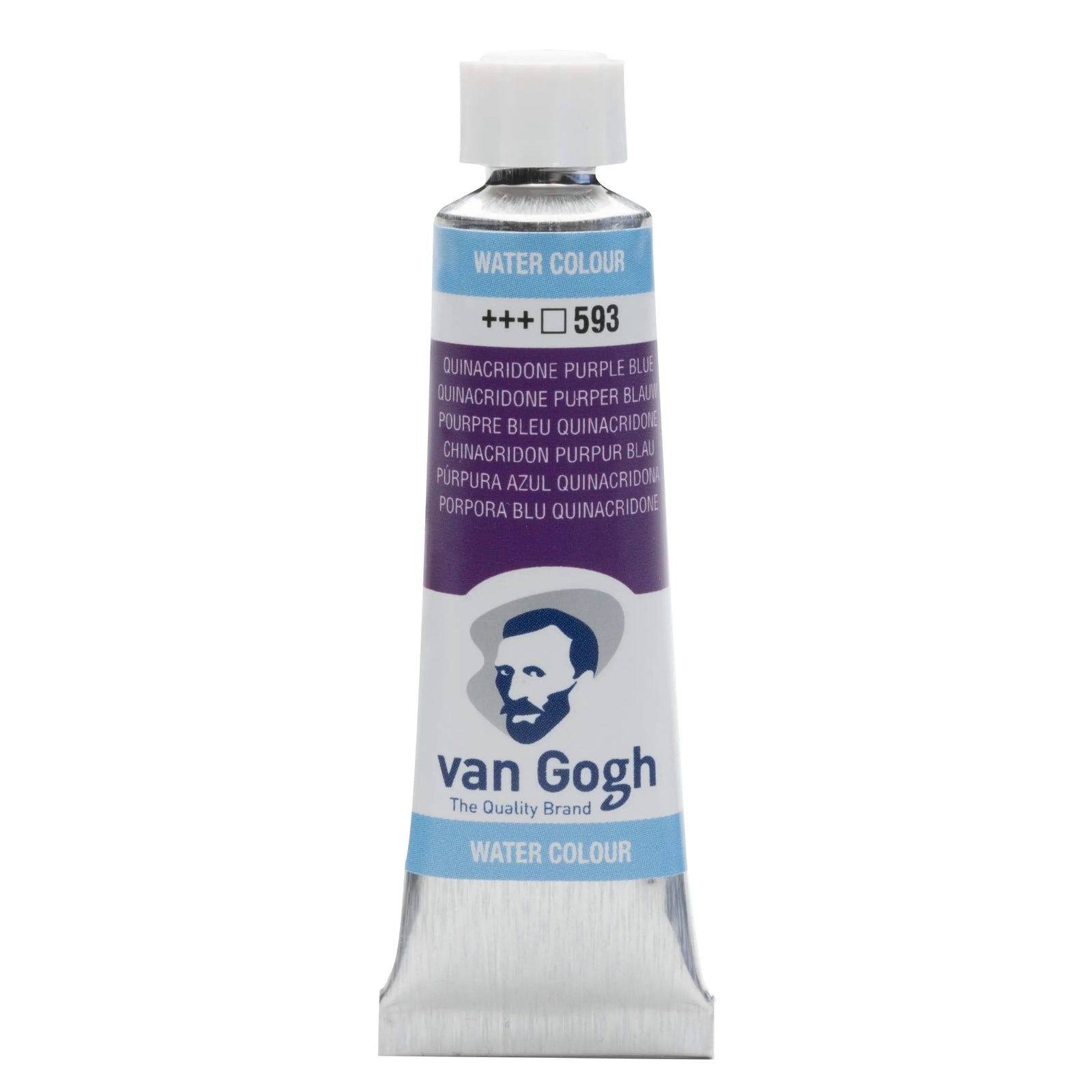 Van Gogh Aquarellfarbe Tube 10 ml Chinacridonpurpur Blau 593 - Kidis Art