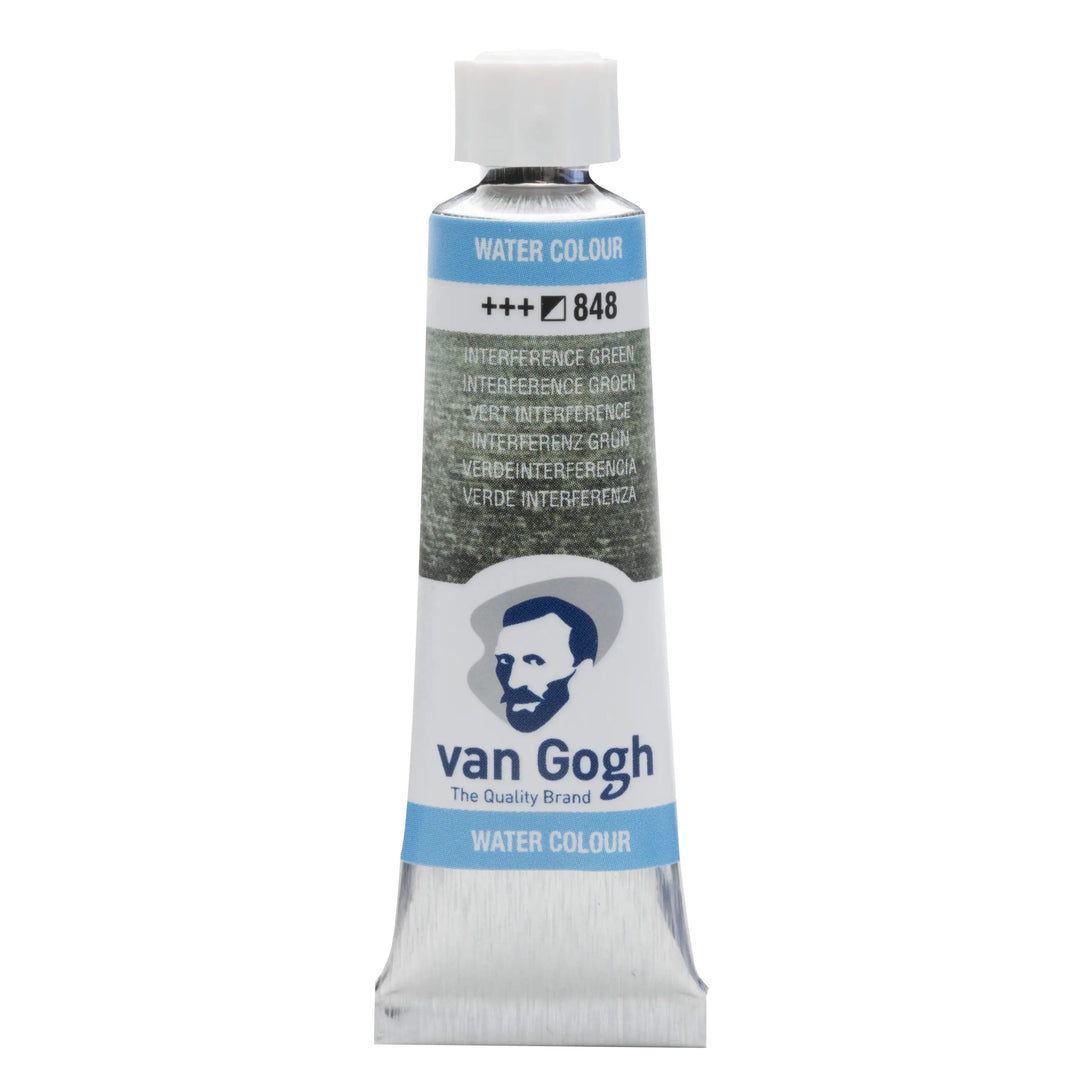 Van Gogh Aquarellfarbe Tube 10 ml Interferenz Grün 848 - Kidis Art