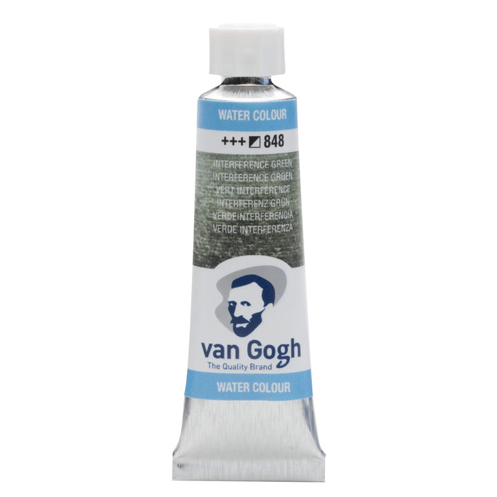 Van Gogh Aquarellfarbe Tube 10 ml Interferenz Grün 848 - Kidis Art