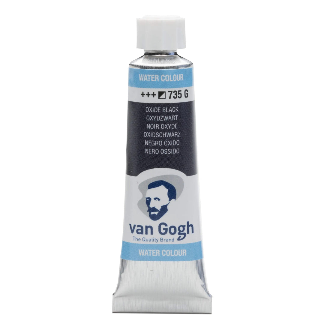 Van Gogh Aquarellfarbe Tube 10 ml Oxidschwarz 735 - Kidis Art