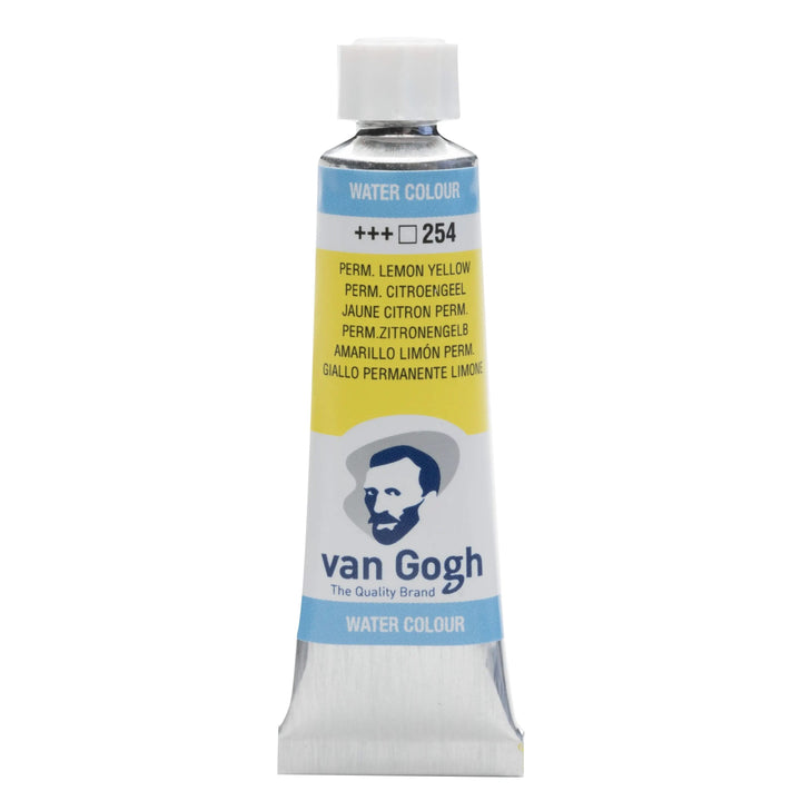 Van Gogh Aquarellfarbe Tube 10 ml Permanent Zitronengelb (Primär) 254 - Kidis Art