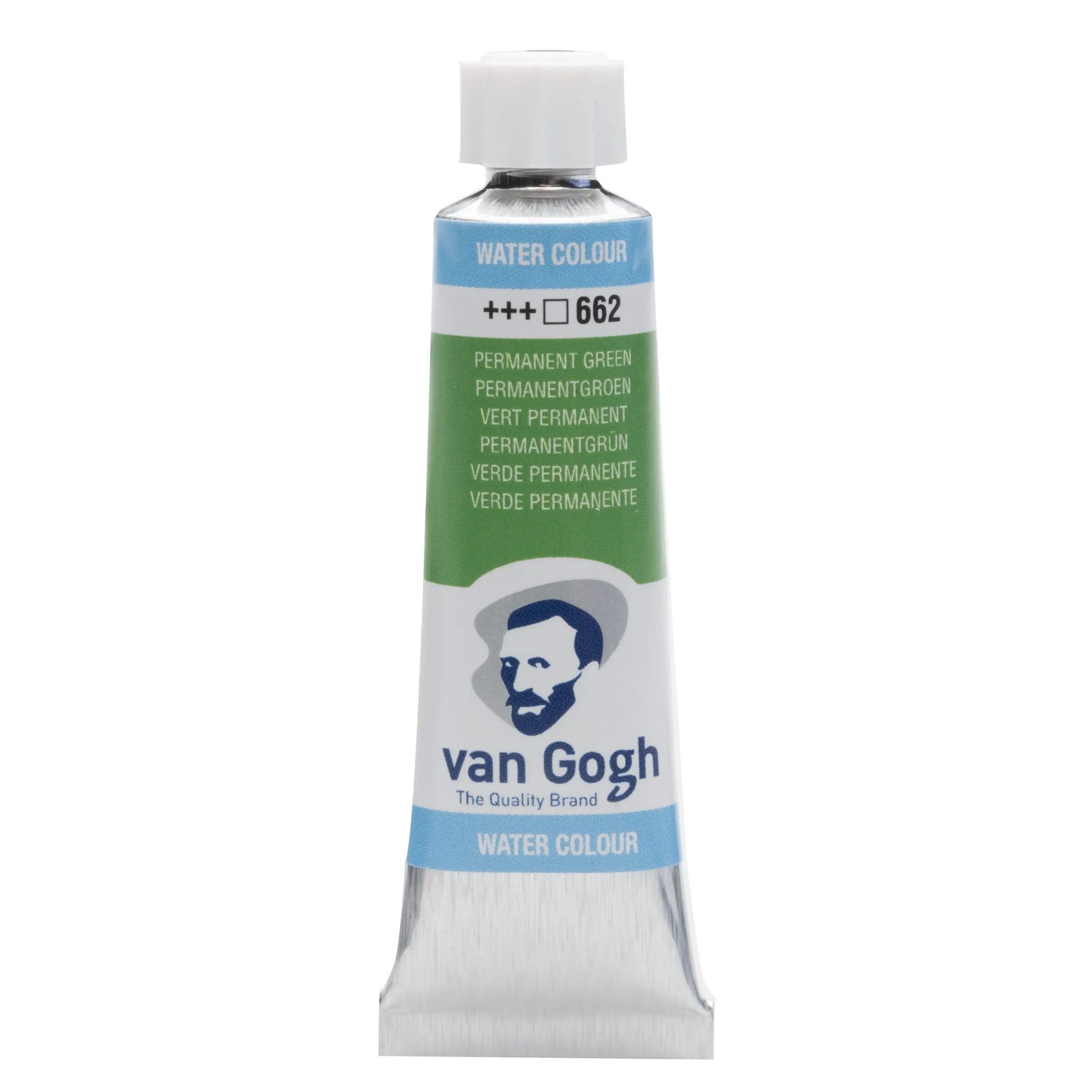 Van Gogh Aquarellfarbe Tube 10 ml Permanentgrün 662 - Kidis Art