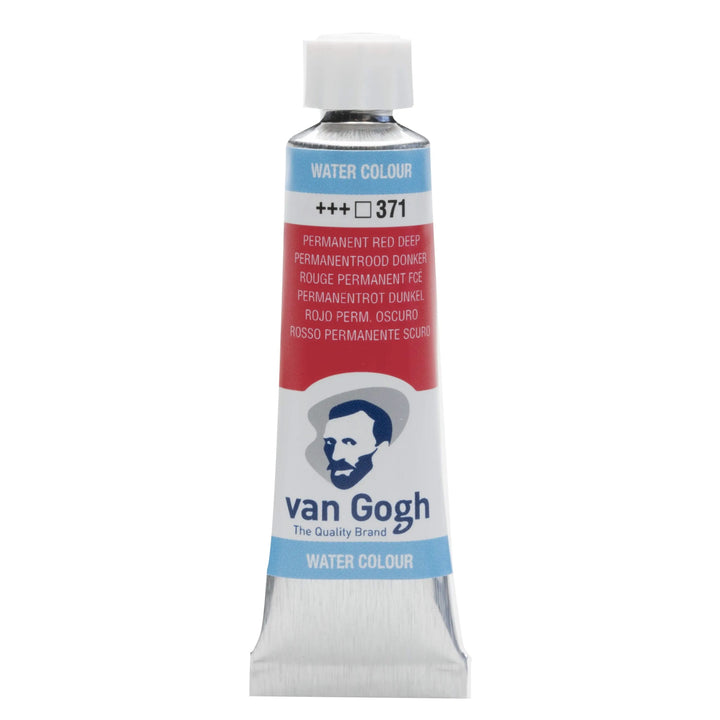 Van Gogh Aquarellfarbe Tube 10 ml Permanentrot Dunkel 371 - Kidis Art