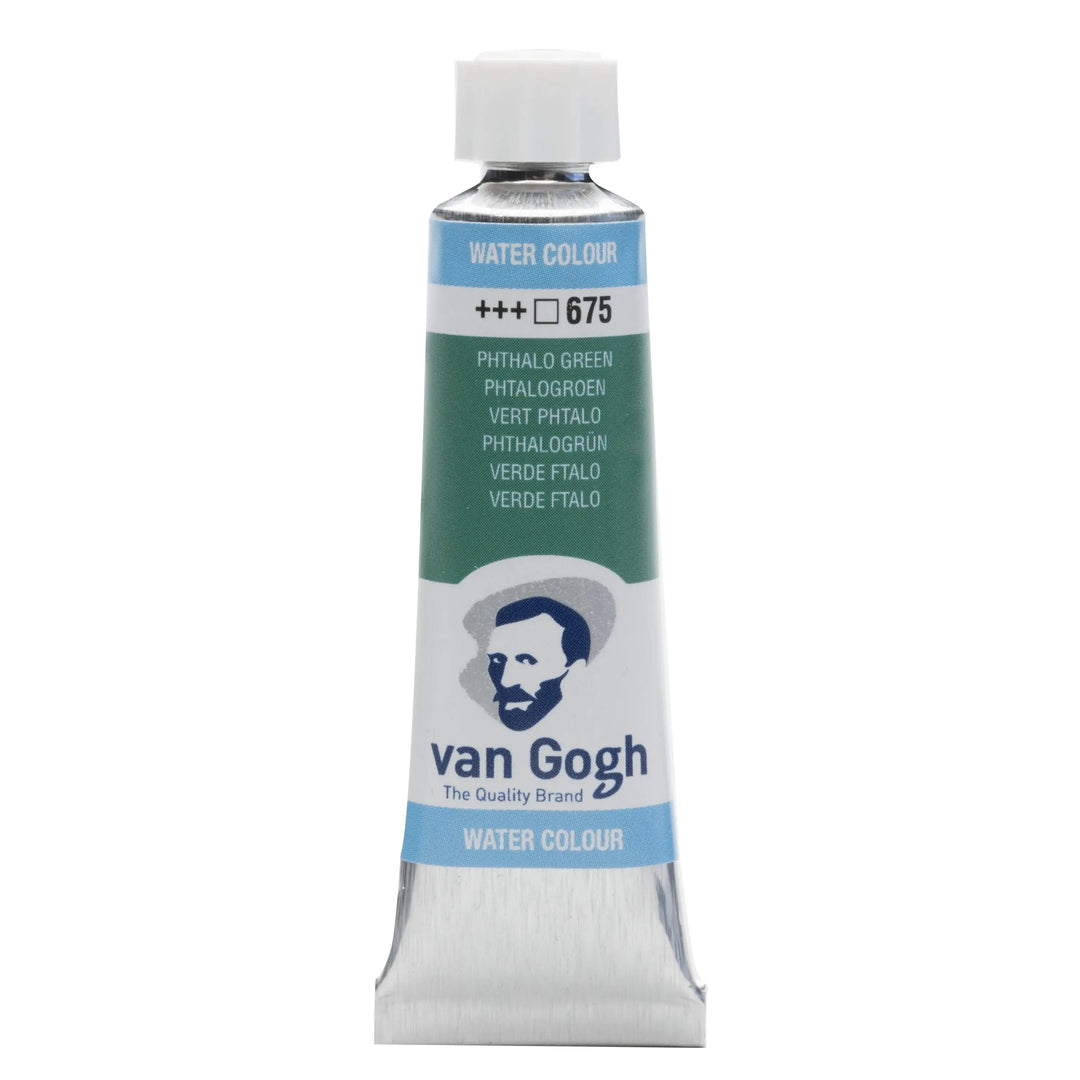 Van Gogh Aquarellfarbe Tube 10 ml Phthalogrün 675 - Kidis Art