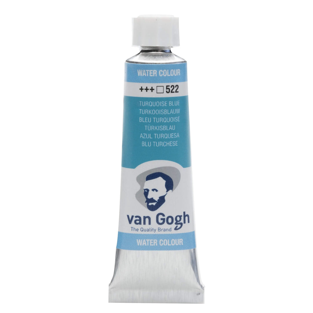 Van Gogh Aquarellfarbe Tube 10 ml Türkisblau 522 - Kidis Art