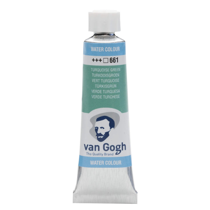 Van Gogh Aquarellfarbe Tube 10 ml Türkisgrün 661 - Kidis Art