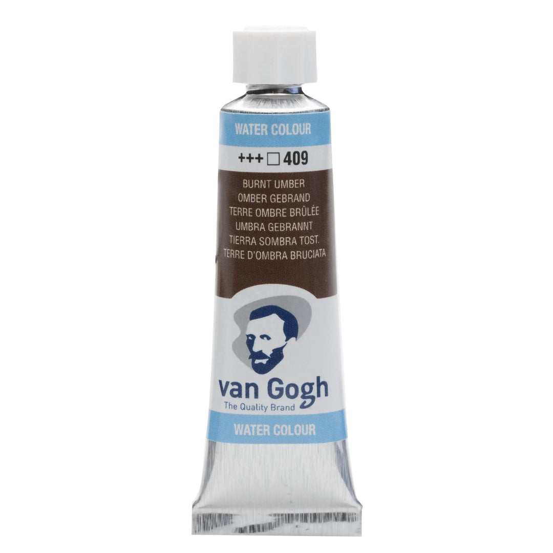 Van Gogh Aquarellfarbe Tube 10 ml Umbra Gebrannt 409 - Kidis Art