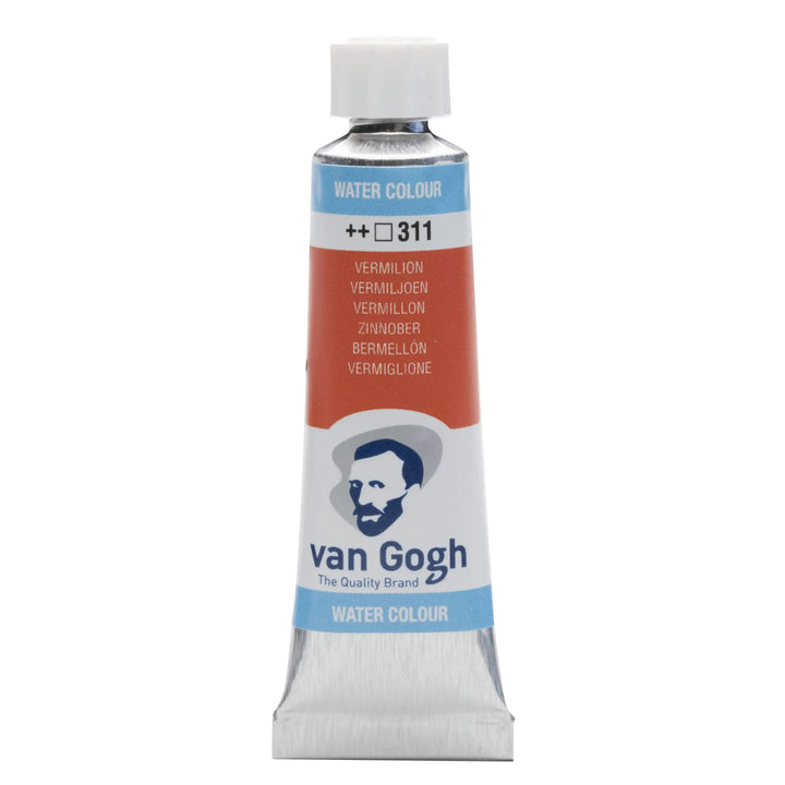 Van Gogh Aquarellfarbe Tube 10 ml Zinnober 311 - Kidis Art