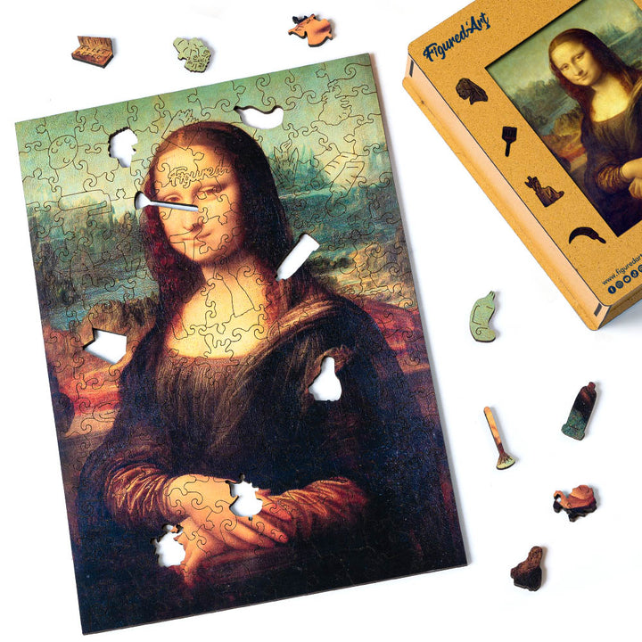 Holzpuzzle 2D Design – Mona Lisa von Leonardo da Vinci - Kidis Art