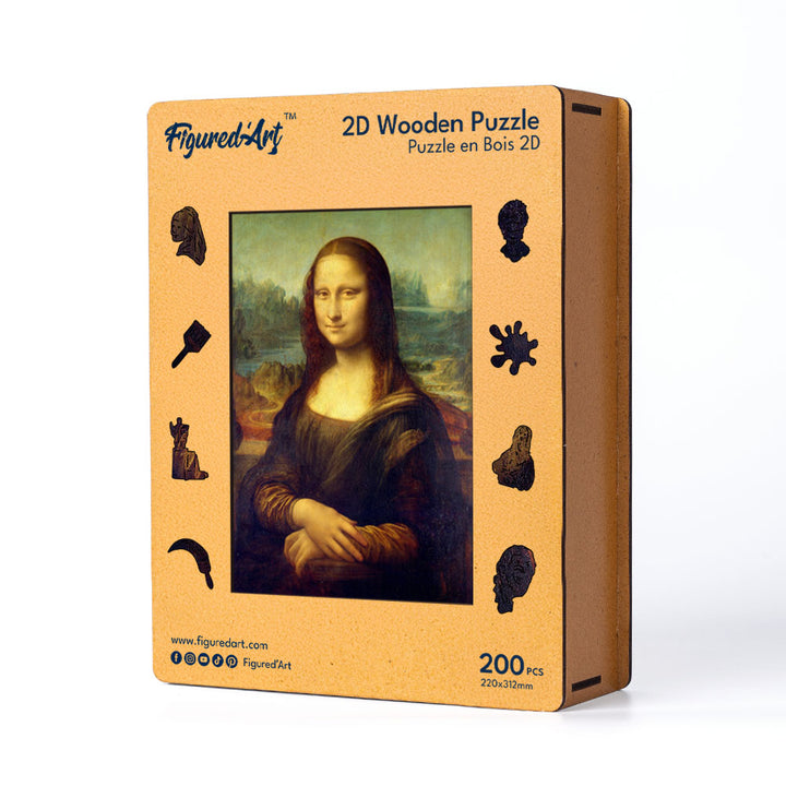 Holzpuzzle 2D Design – Mona Lisa von Leonardo da Vinci - Kidis Art