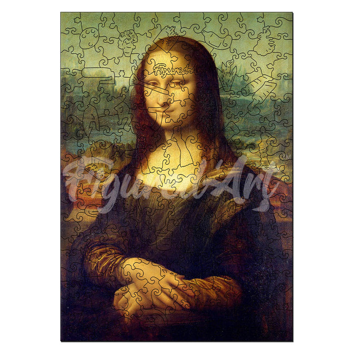 Holzpuzzle 2D Design – Mona Lisa von Leonardo da Vinci - Kidis Art