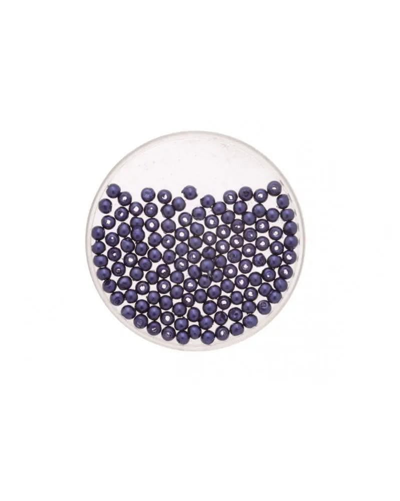 Wachsperlen marine 6mm 60St - Kidis Art