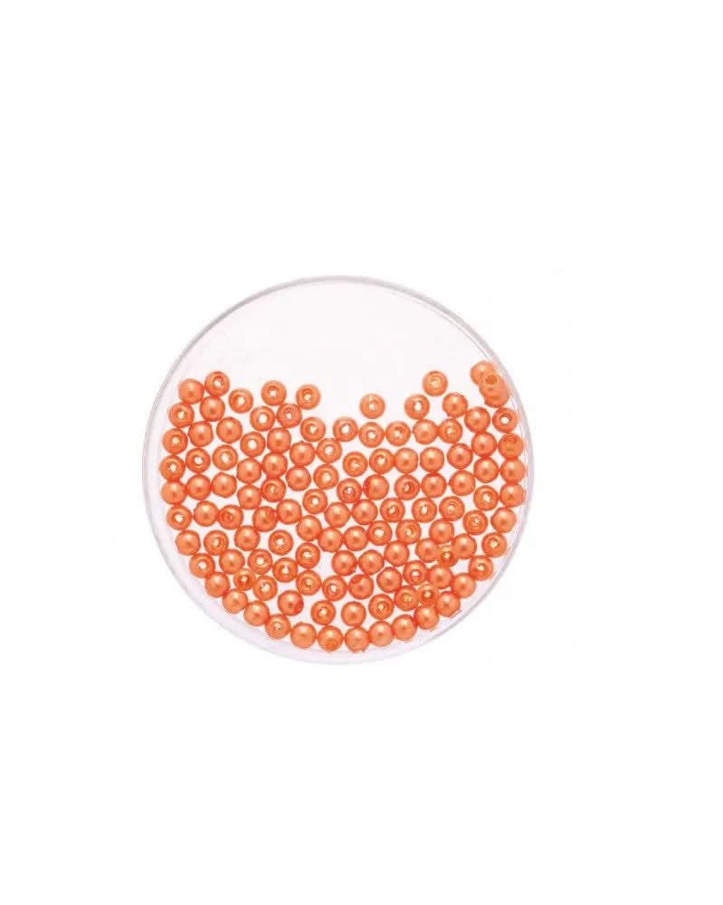 Wachsperlen orange 6mm 60St - Kidis Art
