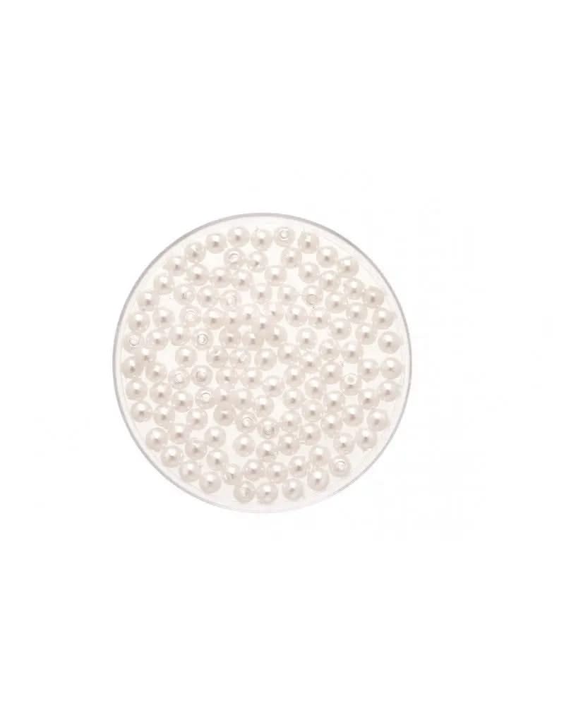 Wachsperlen weiss 10mm 10St - Kidis Art