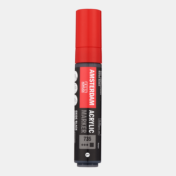 Amsterdam Acrylic Marker 15 mm Oxidschwarz 735 - Kidis Art