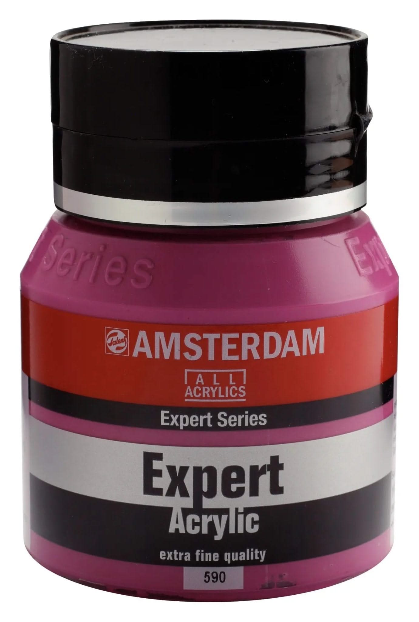 Amsterdam Expert Series Acrylfarbe Flasche 400 ml Permanentrotviolett Deckend 590 - Kidis Art