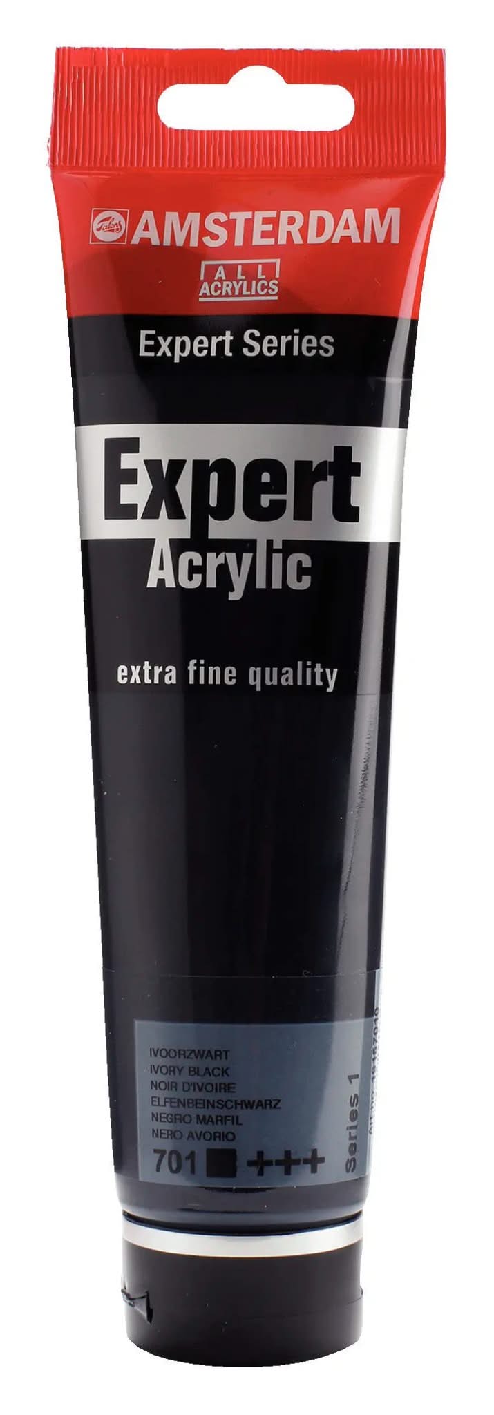 Amsterdam Expert Series Acrylfarbe Tube 150 ml Elfenbeinschwarz 701 - Kidis Art