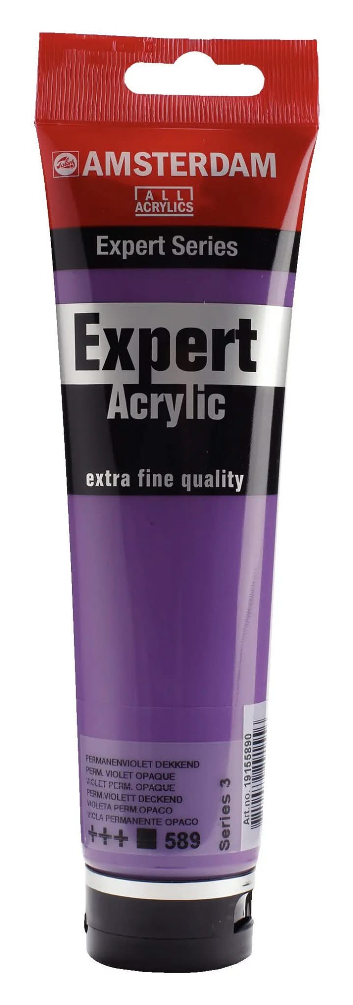 Amsterdam Expert Series Acrylfarbe Tube 150 ml Permanentviolett Deckend 589 - Kidis Art