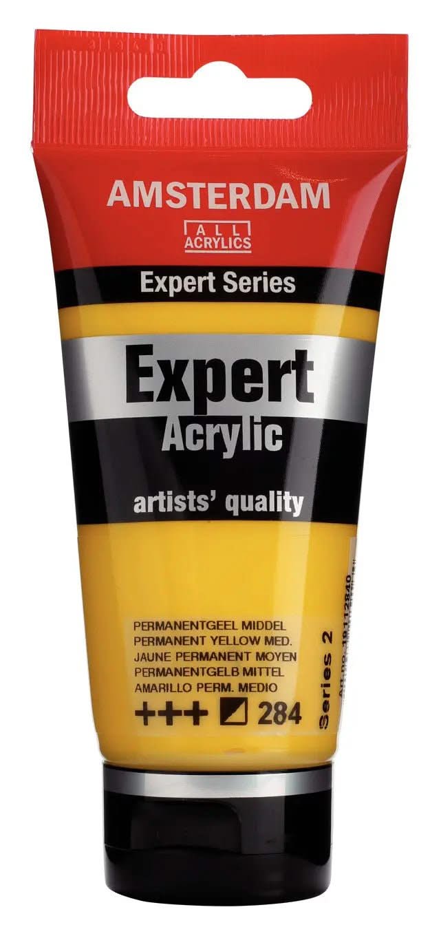 Amsterdam Expert Series Acrylfarbe Tube 75 ml Permanentgelb Mittel 284 - Kidis Art