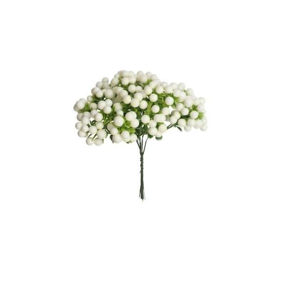 Beerenzweig, weiss 14cm - Kidis Art