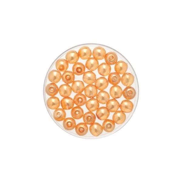 Böhmische Glasperle 4mm Wachs golden shadow 75St - Kidis Art