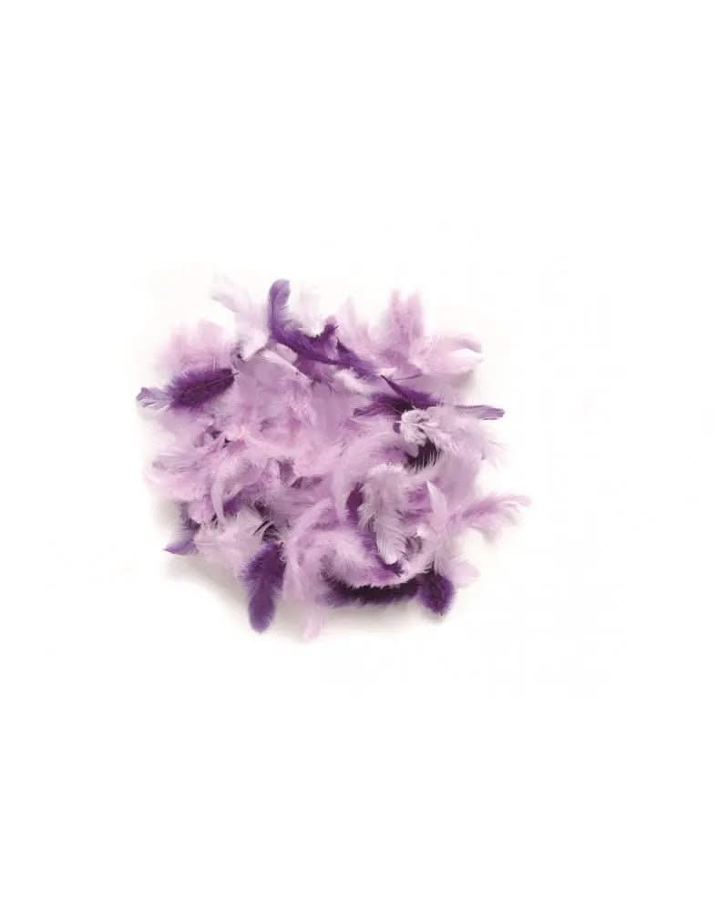 Deco-Federn lila-sortiert 10g - Kidis Art