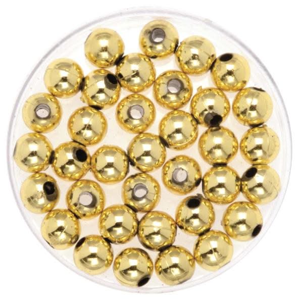 Dekoperlen 75 g 6mm goldfarben - Kidis Art