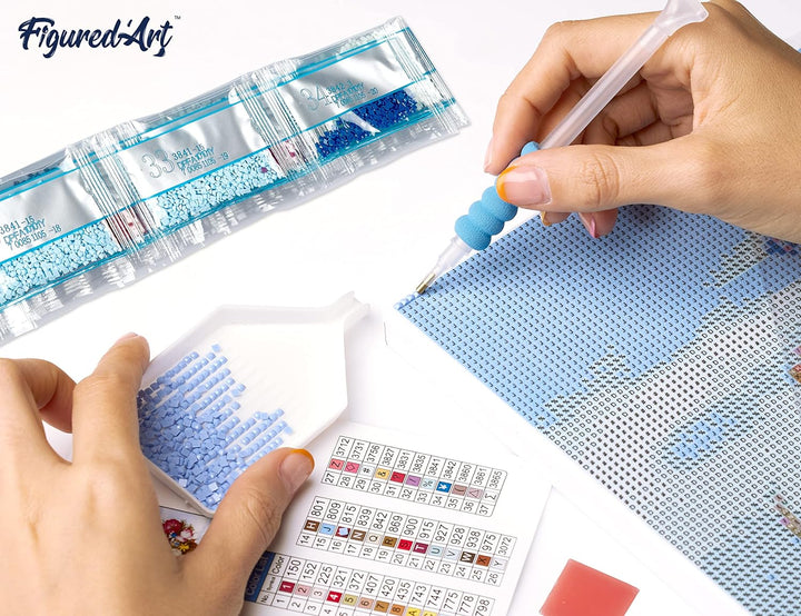 Diamond Painting 40x50 auf Keilrahmen gespannt Figured’Art Bake it - Kidis Art