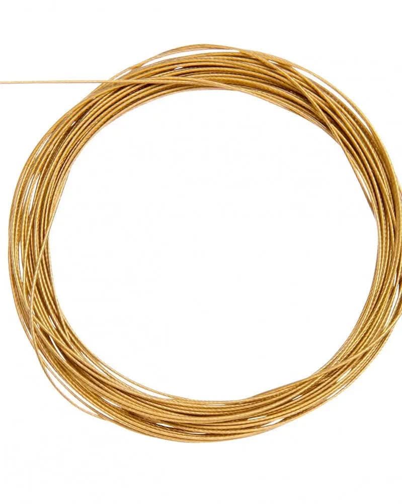 Edelstahldraht 0,4mm 4m goldfarben - Kidis Art