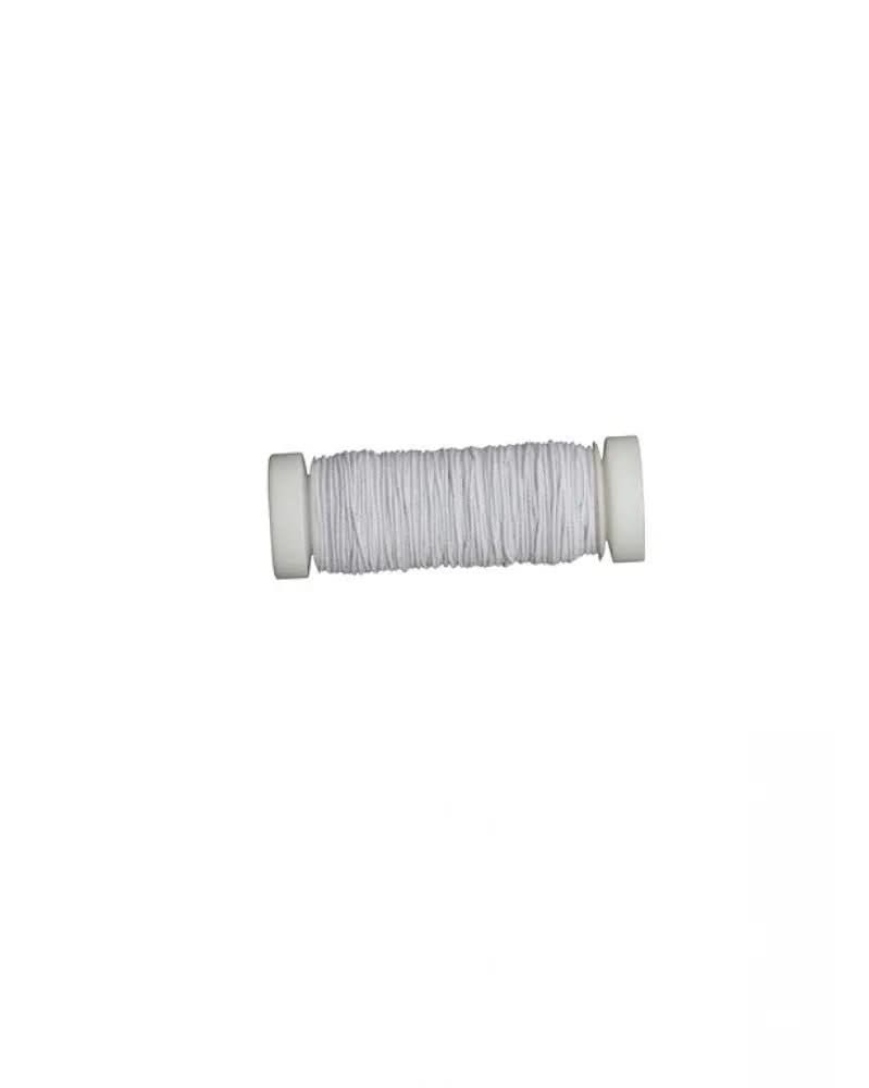 Elastic-Nähfaden weiss, 20m 0,6mm - Kidis Art