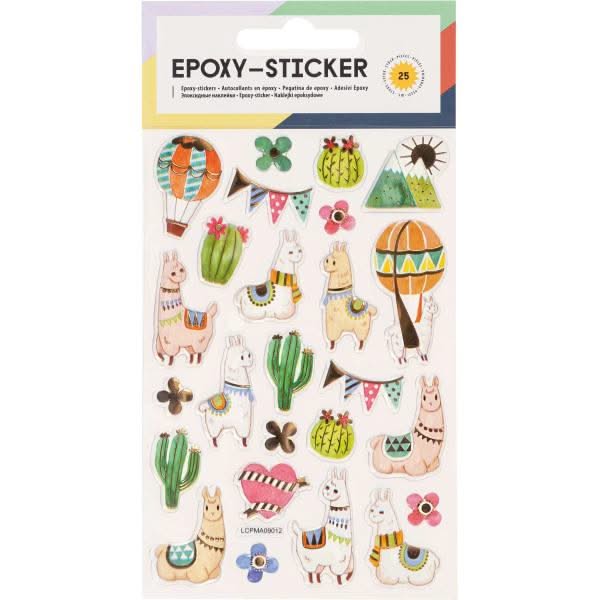 Epoxy-Sticker Alpaca 25 Sticker - Kidis Art