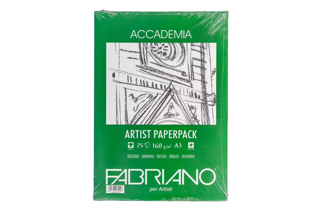 Fabriano Accademia Artist Paperpack - A3 - 200g - Multipack à 50 Blatt - Kidis Art