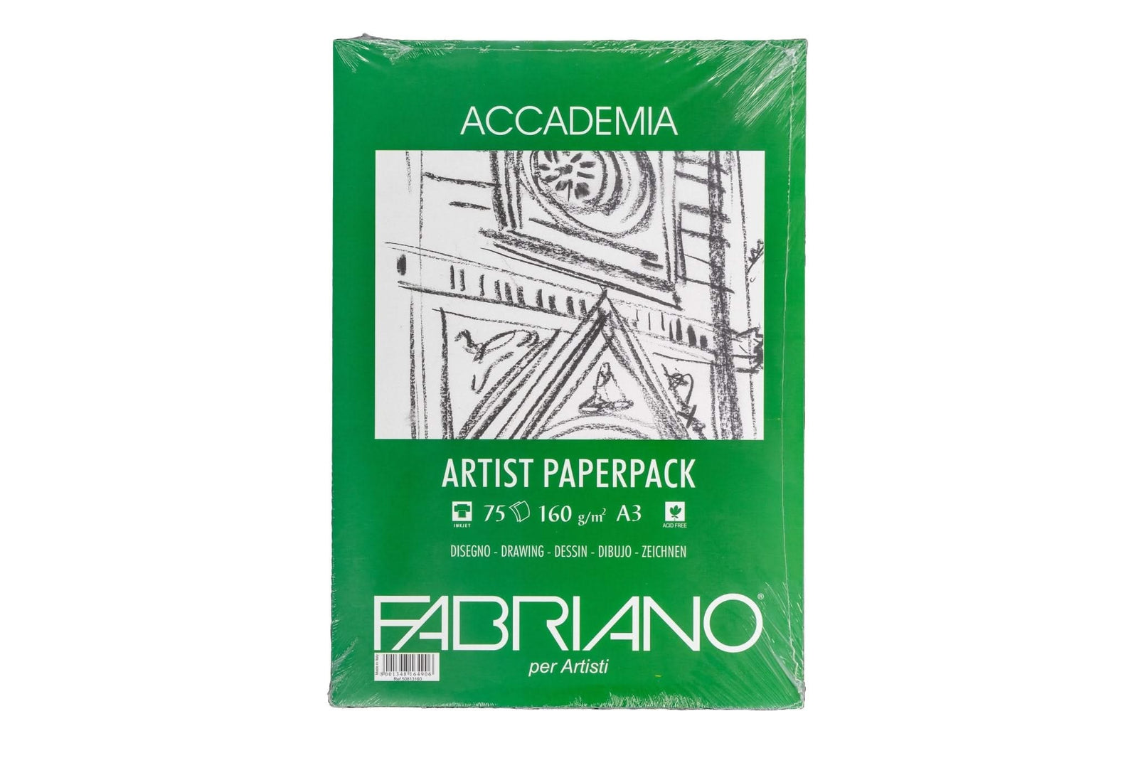 Fabriano Accademia Artist Paperpack - A3 - 200g - Multipack à 50 Blatt - Kidis Art