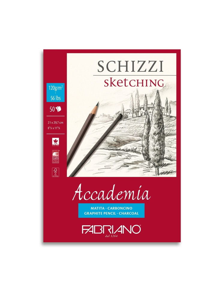 Fabriano Accademia Block geleimt - A4 - 120g - 50 Blatt - Kidis Art