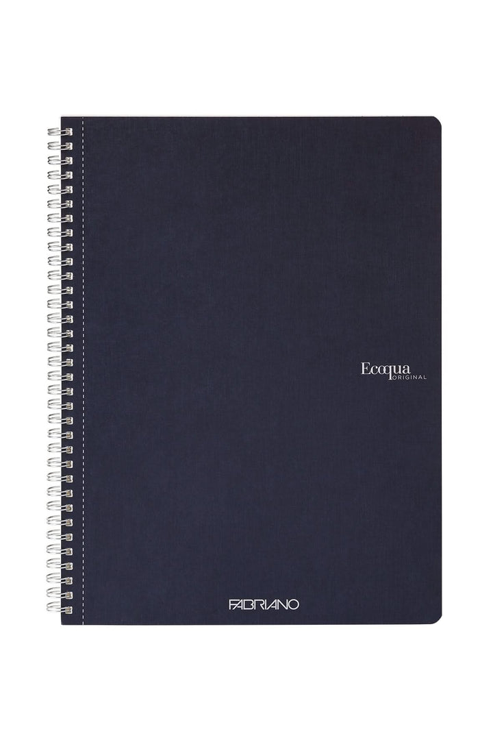 Fabriano Ecoqua Notizheft - dark blue - A4 - kariert - Spirale - Kidis Art