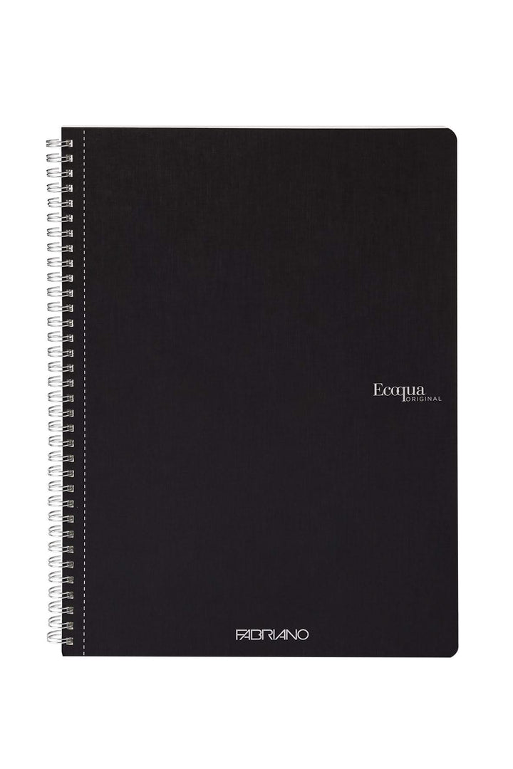 Fabriano Ecoqua Notizheft - nero - A4 - liniert - Spirale - Kidis Art