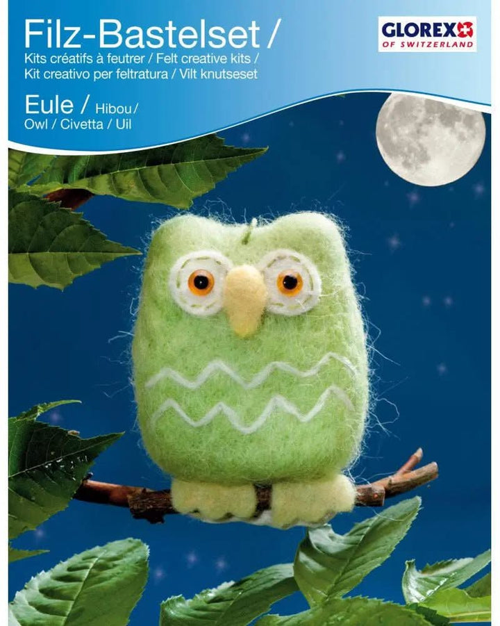 Filz-Creativ-Set Eule, 9,0x8,0cm - Kidis Art