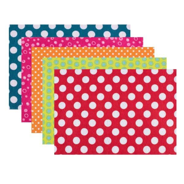 Filz-Packung 5er Set, Kreise 20x30cm - Kidis Art
