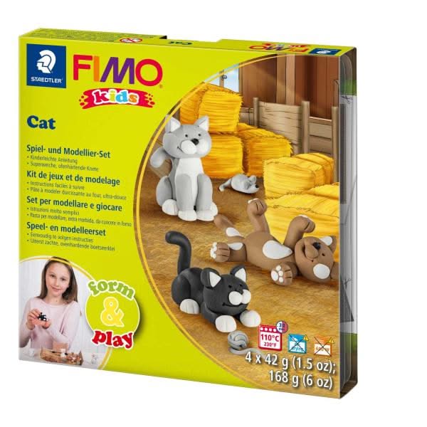 FIMO kids form &amp; play Cat - Kidis Art