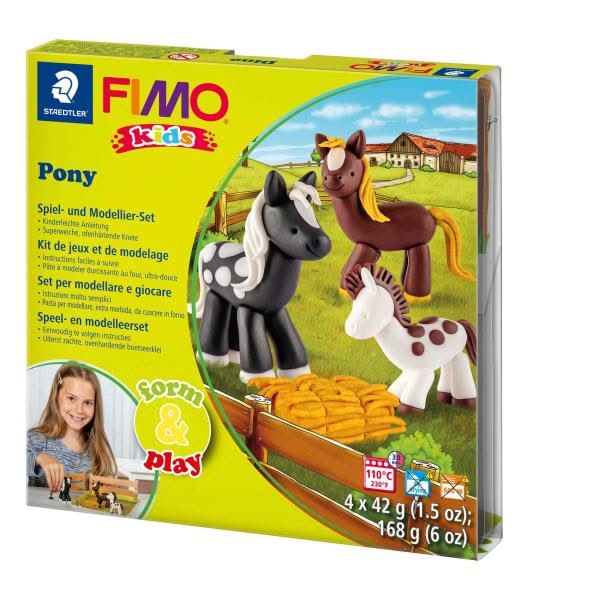 FIMO kids form &amp; play Pony - Kidis Art