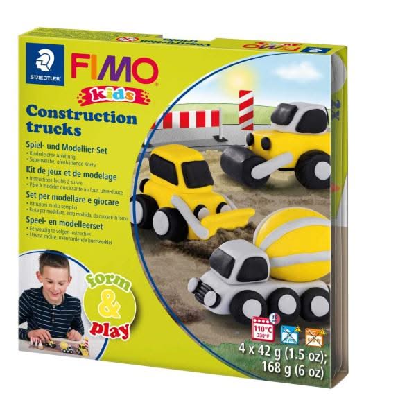 FIMO kids form & play Set Construction Trucks - Kidis Art