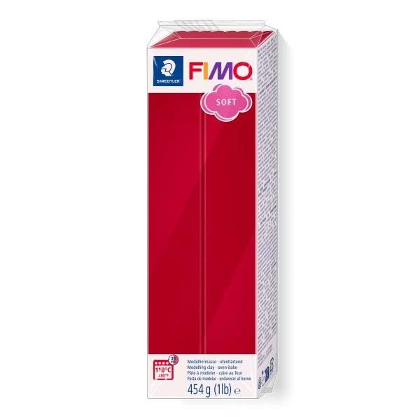 FIMO Soft Großblock 454gr. Farbe kirschrot - Kidis Art