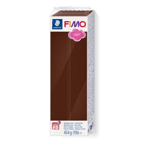 Fimo Soft Großblock 454gr. Farbe Schokolade - Kidis Art